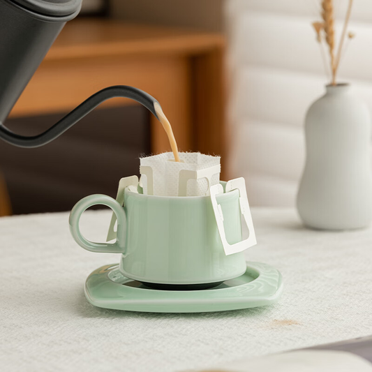 Celadon Satisfying Tea & Coffee Cup with Saucer