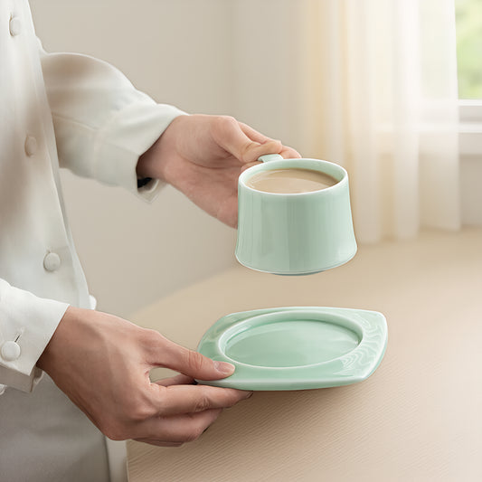 Celadon Satisfying Tea & Coffee Cup with Saucer