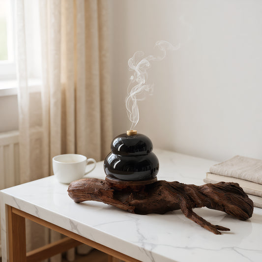 Good Fortune Gourd Incense Burner