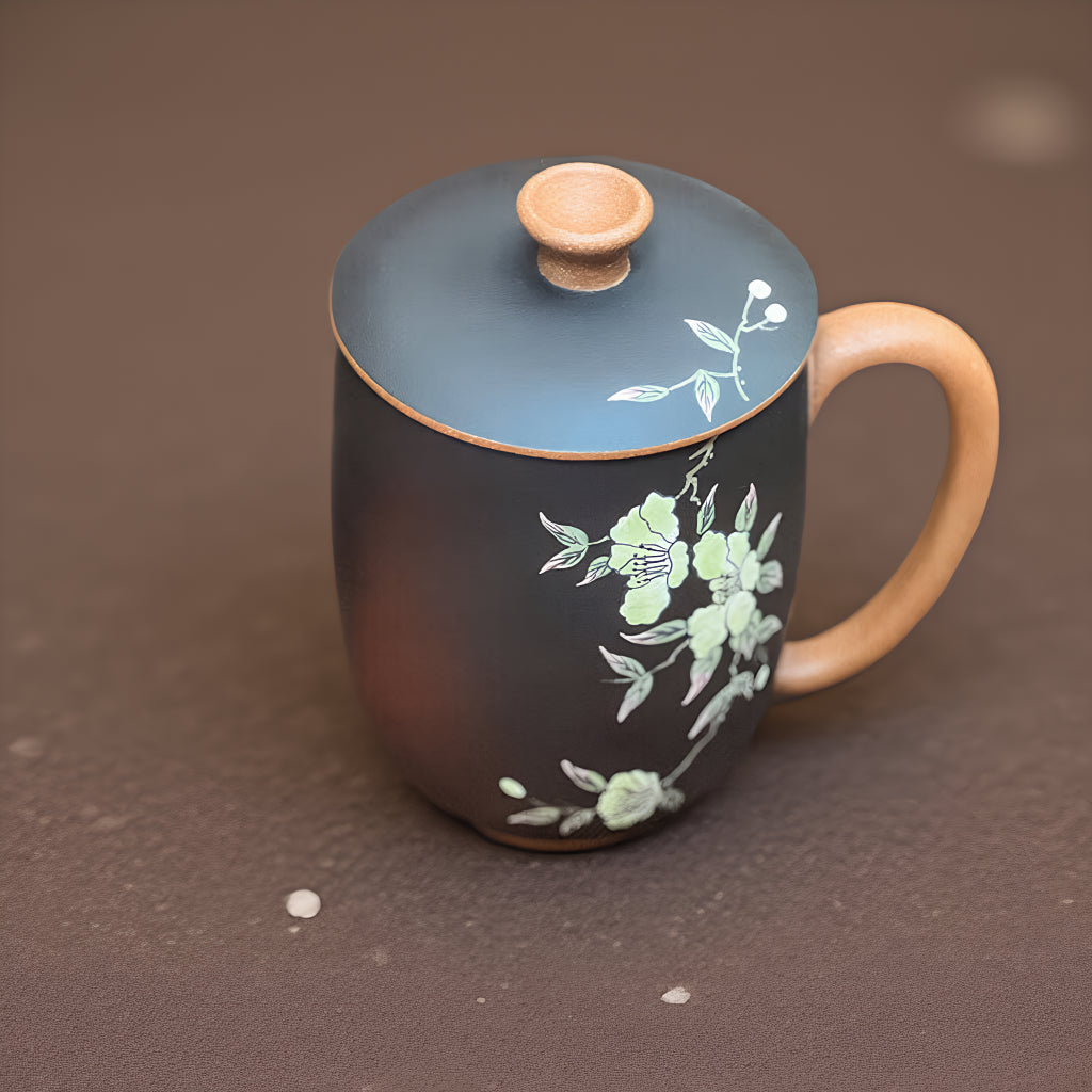 Blooming Flowers Yixing Zisha Tea Cup