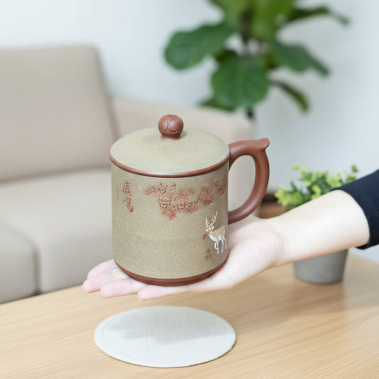 Elegant Deer’s Call Yixing Zisha Tea Cup