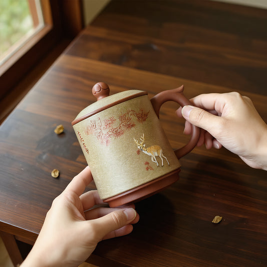 Elegant Deer’s Call Yixing Zisha Tea Cup