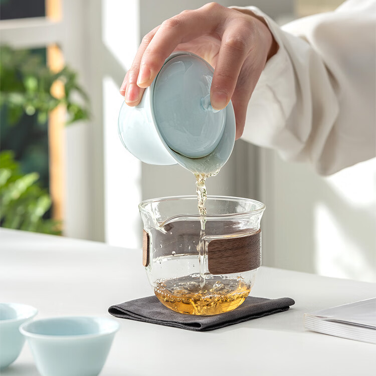Ethereal Scholars' Rock Celadon Travel Tea Set
