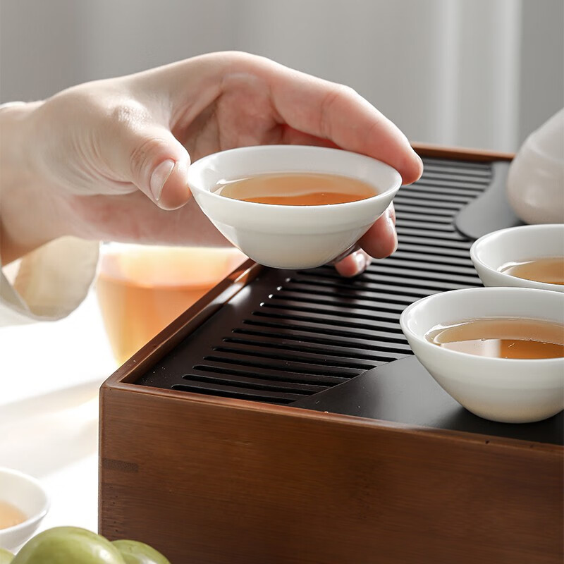 Joyful Reunion White Porcelain Tea Set