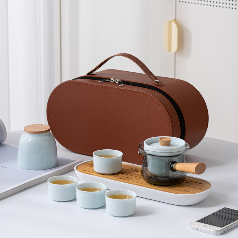 Leisure Moments Celadon Travel Tea Set