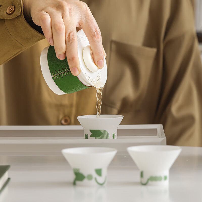 Little Joys White Porcelain Travel Tea Set