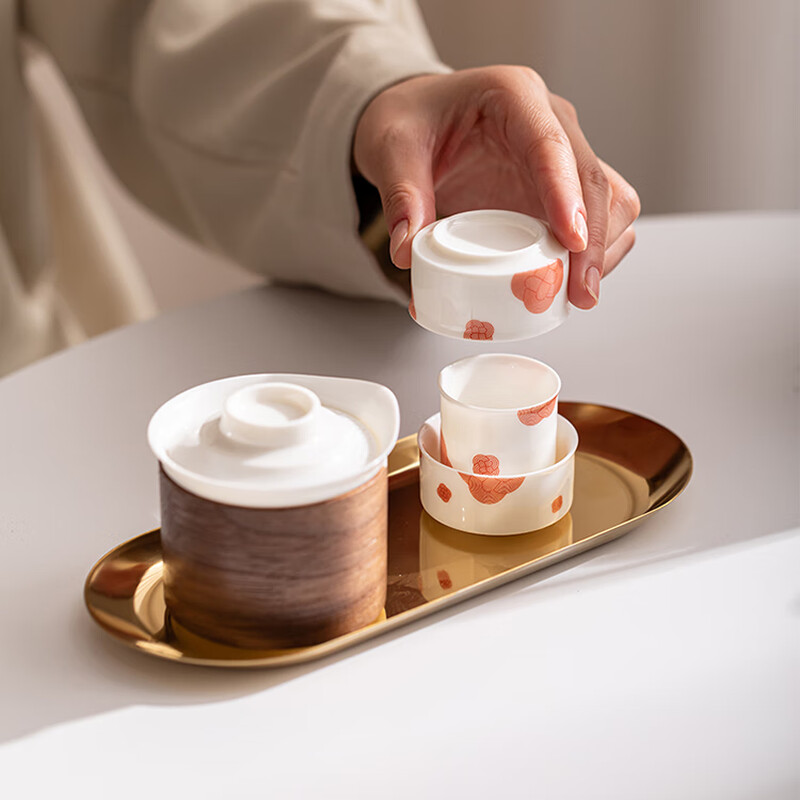 Small Bliss White Porcelain Tea Set
