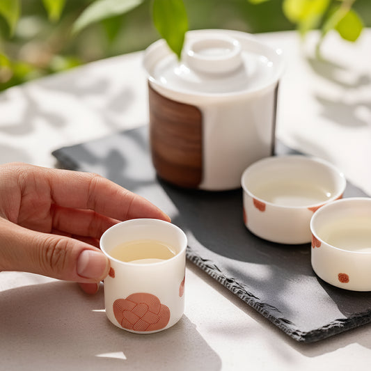 Small Bliss White Porcelain Tea Set