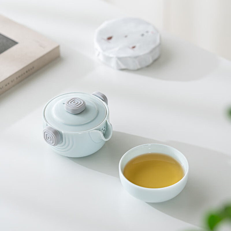 Tea Time Celadon Travel Tea Set