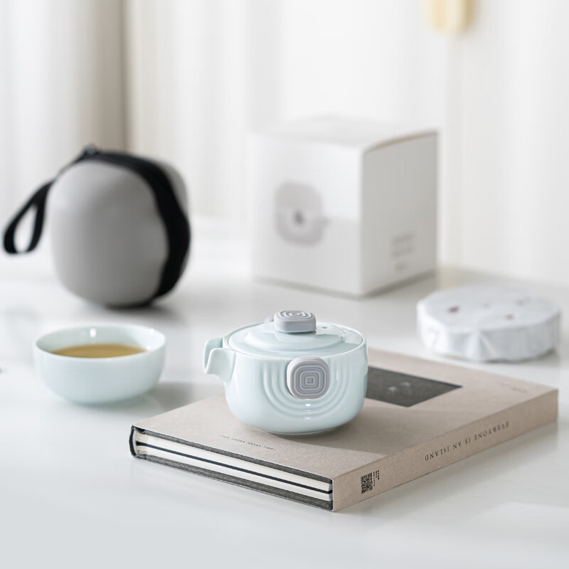 Tea Time Celadon Travel Tea Set