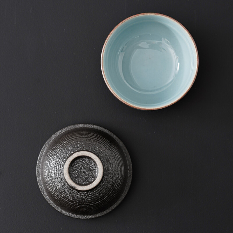 Wooden Side-Handle Travel Tea Set