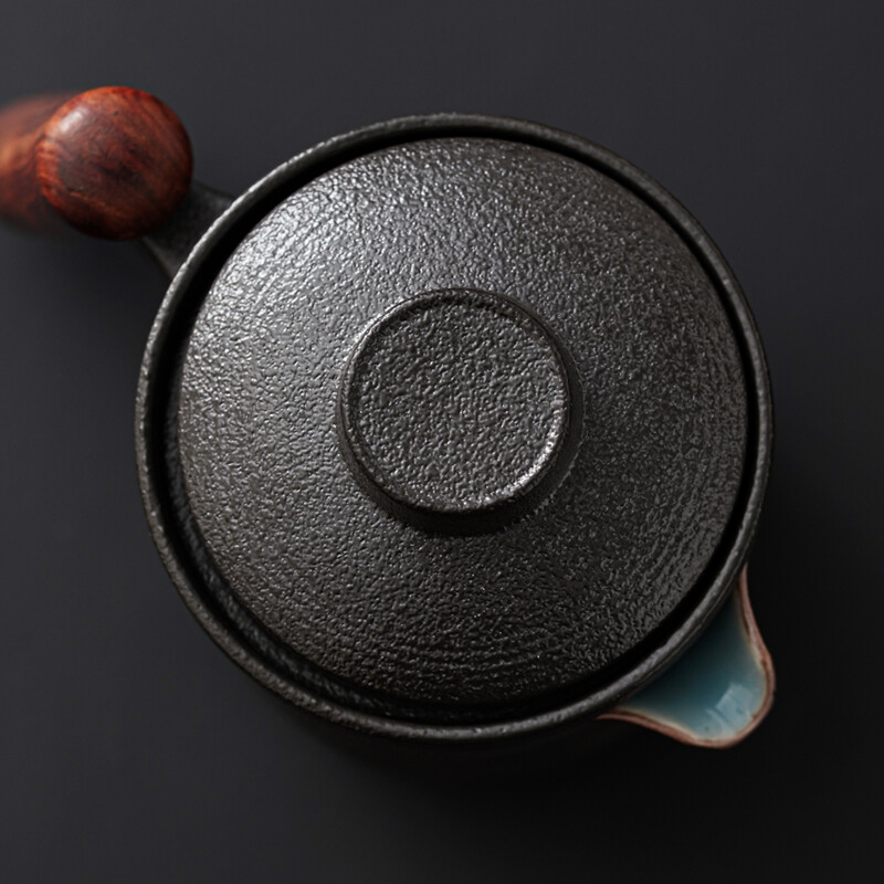 Wooden Side-Handle Travel Tea Set