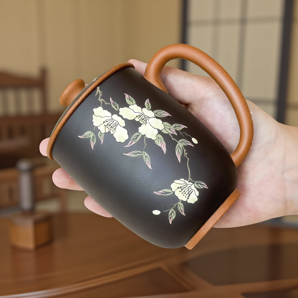 Blooming Flowers Yixing Zisha Tea Cup
